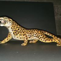 leopardo in ceramica