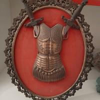 quadro antico in ottone 2 tagliacarte