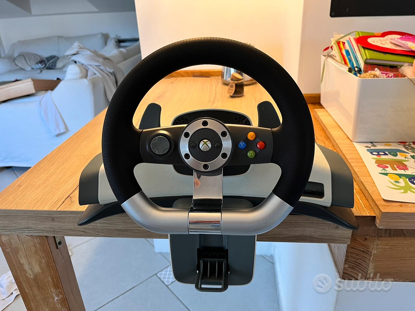 Volante Xbox 360 Racing Wheel with Pedal - Console e Videogiochi In vendita  a Salerno