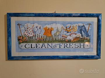 Quadro stampa per arredamento lavanderia 