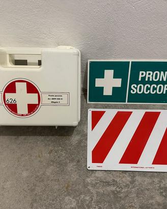 Valigetta Pronto Soccorso Würth vuota + 2 cartelli