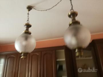 Coppia Lampadari Gaetano Sciolari