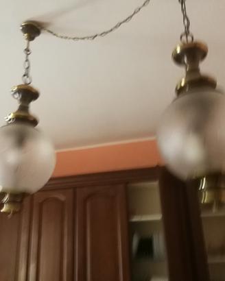 Coppia Lampadari Gaetano Sciolari