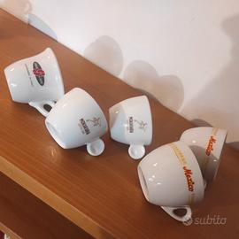 Lotto 5 tazze LOGO bar Cappuccino brand vari