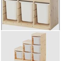   mobiletto Montessori cassettiere in legno  ikea 