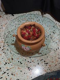 ANFORA IN TERRACOTTA  FATTA DA ARTIGIANO 