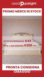 Letto in struttura-Letto matrimoniale-MERCE  STOCK