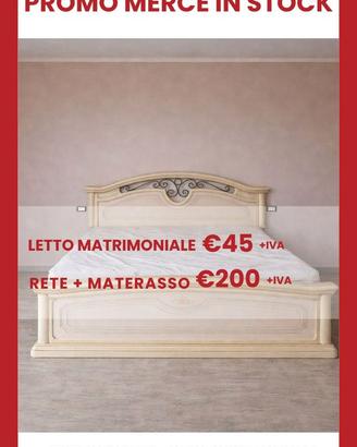 Letto in struttura-Letto matrimoniale-MERCE  STOCK