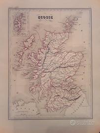 Carta geografica originale antica