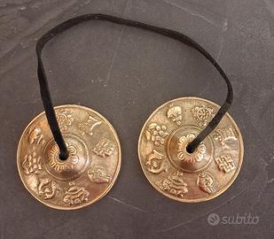 Campanelli cimbali piatti tibetani simboli Chakra 