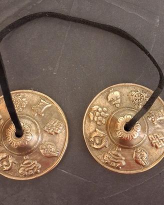 Campanelli cimbali piatti tibetani simboli Chakra 