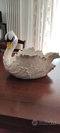 vaso a forma di cigno in ceramica 