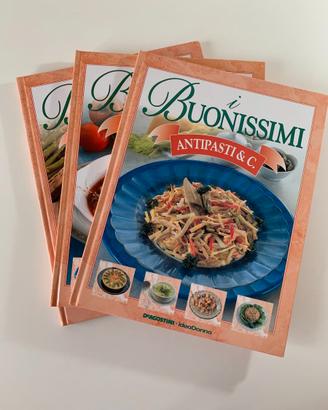 Set da 3 ricettari “I Buonissimi” DeAgostini 1998