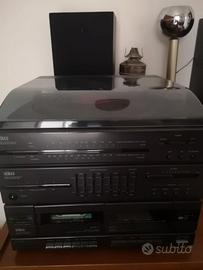 stereo seleco con giradischi, cassette, radio