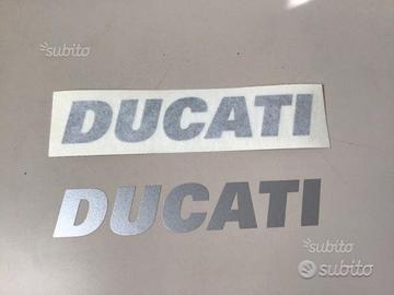 Adesivo originale ducati serbatoio grigio chiaro