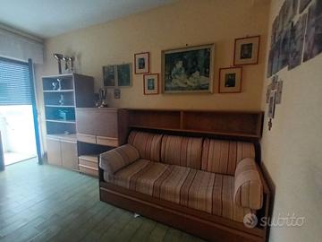 Cameretta con libreria e scrivania a ribalta