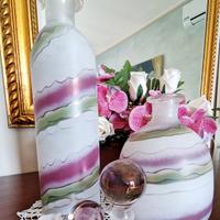 Vasi Decanter Krosno Glass. Mid Century 70.