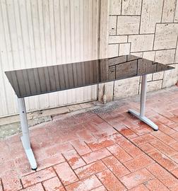 SCRIVANIA IN VETRO PROFESSIONALE. FUORIGROTTA.