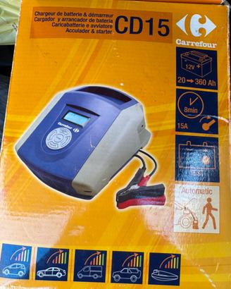 Caricabatterie e avviatore auto CD15 – 12V 15A