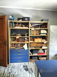 cameretta in legno blu