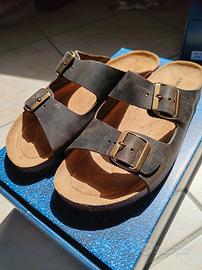 Ciabatte uomo Tg. 42 sanaGens ~ marroni