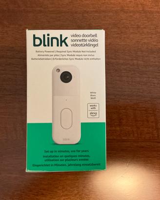 Blink Video doorbell Bianco - NUOVO Sigillato