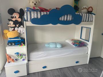 Letto a castello per cameretta, tre letti