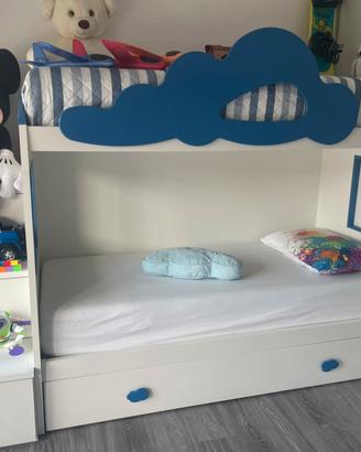 Letto a castello per cameretta, tre letti