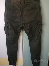 PANTALONI MILITARI CON TASCHE TAGLIA 50 COME NUOV