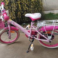 Bicicletta bambina  4-5 anni rosa e bianca Hello K