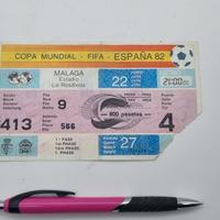 Biglietto Mondiali di Calcio Spagna 82