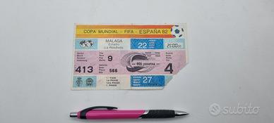 Biglietto Mondiali di Calcio Spagna 82