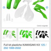 Kit carene / plastiche Kawasaki kx 125 99/00