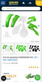 Kit carene / plastiche Kawasaki kx 125 99/00