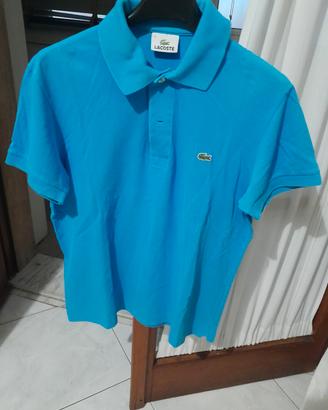 Polo Lacoste originale – Azzurro taglia 3