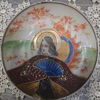 Antico piatto giapponese Satsuma 