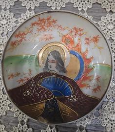 Antico piatto giapponese Satsuma 