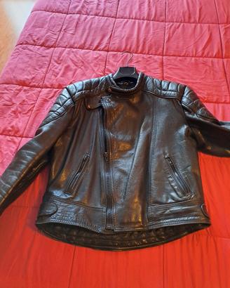 giubotto vera pelle biker  moto custom tg 56