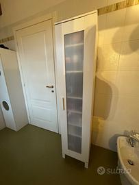 Colonna bagno bianca 180x40x40 anta plastica