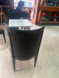 Sedie in legno e stoffa