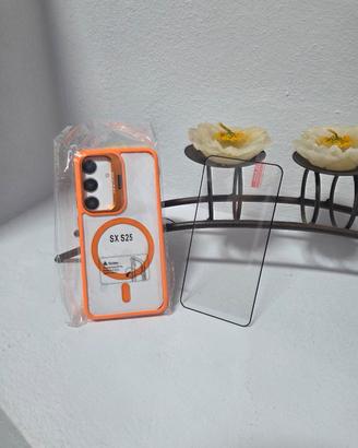 cover samsung galaxy s25 + vetro temperato 