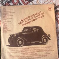 VINILE 33 GIRI Quando avevamo vent’anni o poco più