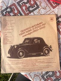 VINILE 33 GIRI Quando avevamo vent’anni o poco più