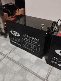 batteria agm 100 A  e inverter 