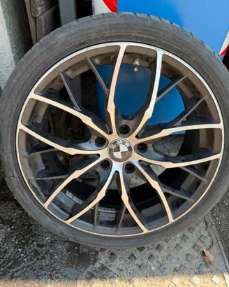 📢 set cerchi 19 per bmw (da riparare)+gomme