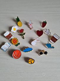 Set 17 Spille Smaltate (Pins) - Tema Mix: Kawaii