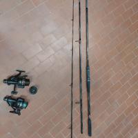 Canne e mulinelli carpfishing