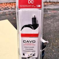 CAVO STEREO JACK 3,5MM MASCHIO/RCA FEMMINA 1,5M