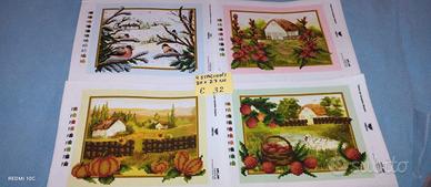 4 stagioni kit ricamo con le perline 