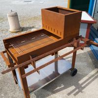 BARBECUE FLIPPER IN ACCIAIO CORTEN